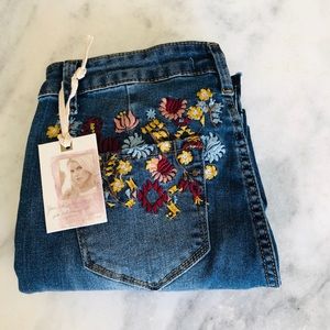 Jessica Simpson Girls Straight Cropped Jeans